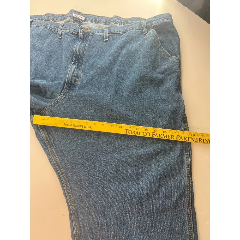 Rocx‎ Men's Carpenter Jeans 58x30 Blue Cotton Straight Workwear W58 L30